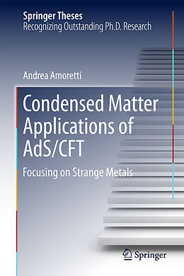 Fester Einband Condensed Matter Applications of AdS/CFT von Andrea Amoretti