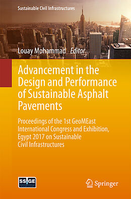 Couverture cartonnée Advancement in the Design and Performance of Sustainable Asphalt Pavements de 