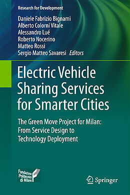 Livre Relié Electric Vehicle Sharing Services for Smarter Cities de 