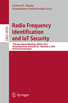 Kartonierter Einband Radio Frequency Identification and IoT Security von 