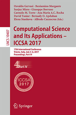 Kartonierter Einband Computational Science and Its Applications - ICCSA 2017 von 