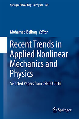 Fester Einband Recent Trends in Applied Nonlinear Mechanics and Physics von 