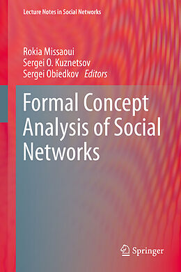 Fester Einband Formal Concept Analysis of Social Networks von 