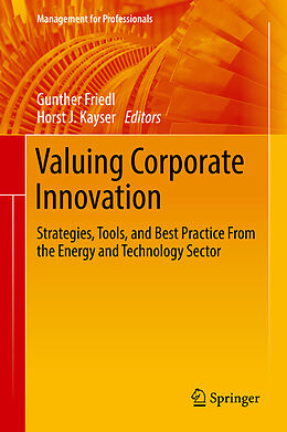 Fester Einband Valuing Corporate Innovation von Gunther Friedl, Horst J Kayser