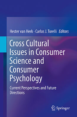 Livre Relié Cross Cultural Issues in Consumer Science and Consumer Psychology de 