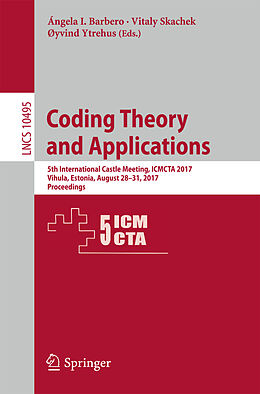 Couverture cartonnée Coding Theory and Applications de 
