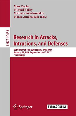 E-Book (pdf) Research in Attacks, Intrusions, and Defenses von 