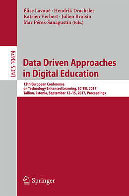 Kartonierter Einband Data Driven Approaches in Digital Education von 