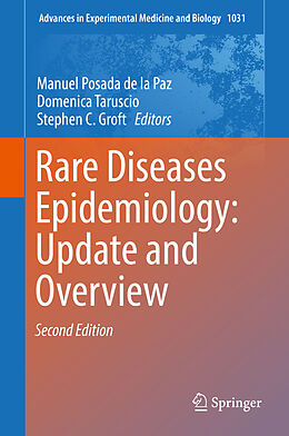 Livre Relié Rare Diseases Epidemiology: Update and Overview de 