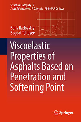 Livre Relié Viscoelastic Properties of Asphalts Based on Penetration and Softening Point de Boris Radovskiy, Bagdat Teltayev