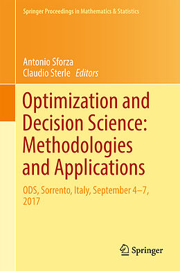 Fester Einband Optimization and Decision Science: Methodologies and Applications von 