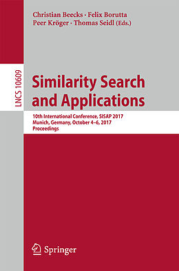 Couverture cartonnée Similarity Search and Applications de 