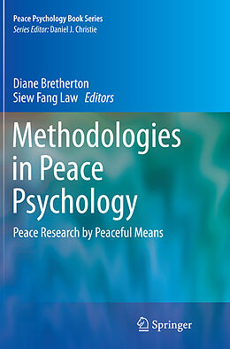 Couverture cartonnée Methodologies in Peace Psychology de 