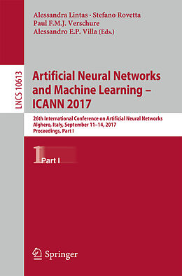 Couverture cartonnée Artificial Neural Networks and Machine Learning   ICANN 2017 de 