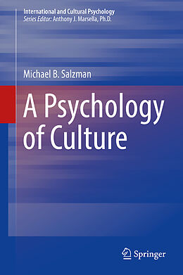 Livre Relié A Psychology of Culture de Michael B. Salzman
