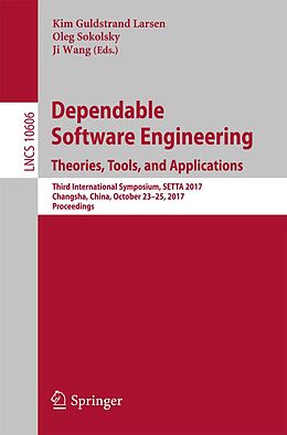eBook (pdf) Dependable Software Engineering. Theories, Tools, and Applications de 