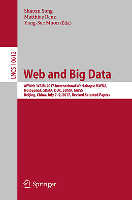Couverture cartonnée Web and Big Data de 