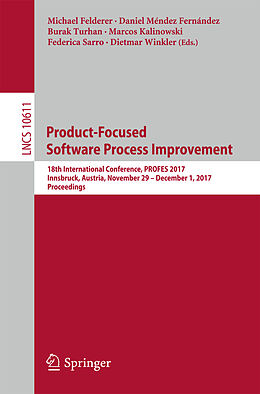 Couverture cartonnée Product-Focused Software Process Improvement de 