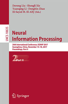 Couverture cartonnée Neural Information Processing de 