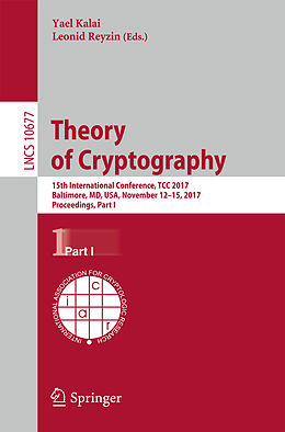 Kartonierter Einband Theory of Cryptography von 