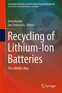 Livre Relié Recycling of Lithium-Ion Batteries de 