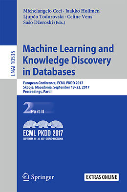 Kartonierter Einband Machine Learning and Knowledge Discovery in Databases von 