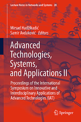 Fester Einband Advanced Technologies, Systems, and Applications II von 