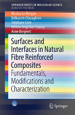 Couverture cartonnée Surfaces and Interfaces in Natural Fibre Reinforced Composites de Nicolas Le Moigne, Belkacem Otazaghine, Anne Bergeret