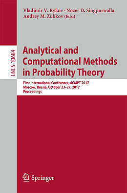 Kartonierter Einband Analytical and Computational Methods in Probability Theory von 
