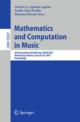 Kartonierter Einband Mathematics and Computation in Music von 