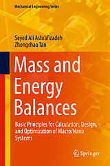 Livre Relié Mass and Energy Balances de Zhongchao Tan, Seyed Ali Ashrafizadeh