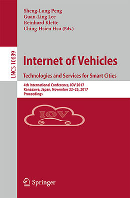 Kartonierter Einband Internet of Vehicles. Technologies and Services for Smart Cities von 