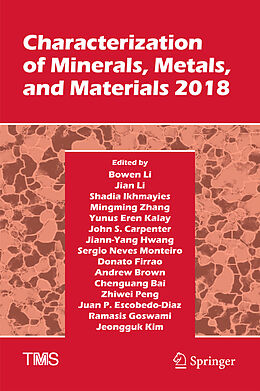 Livre Relié Characterization of Minerals, Metals, and Materials 2018 de 