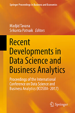 Livre Relié Recent Developments in Data Science and Business Analytics de 