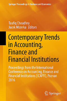 Fester Einband Contemporary Trends in Accounting, Finance and Financial Institutions von 
