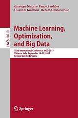 eBook (pdf) Machine Learning, Optimization, and Big Data de 
