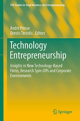 Livre Relié Technology Entrepreneurship de 