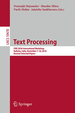 Kartonierter Einband Text Processing von 