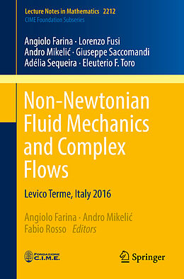 Kartonierter Einband Non-Newtonian Fluid Mechanics and Complex Flows von Angiolo Farina, Andro Mikeli , Adélia Sequeira