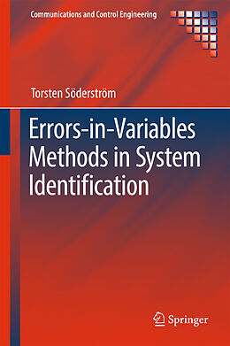 Livre Relié Errors-in-Variables Methods in System Identification de Torsten Söderström