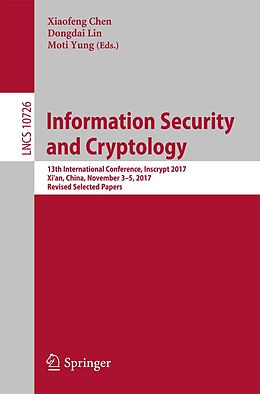 E-Book (pdf) Information Security and Cryptology von 