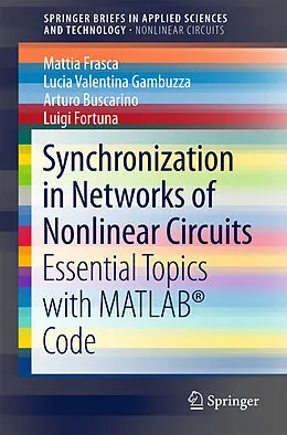 Kartonierter Einband Synchronization in Networks of Nonlinear Circuits von Mattia Frasca, Luigi Fortuna, Arturo Buscarino