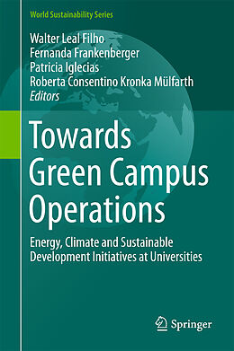 Livre Relié Towards Green Campus Operations de 