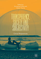 Livre Relié Transparency, Society and Subjectivity de 