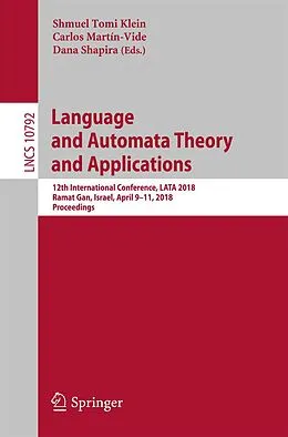 E-Book (pdf) Language and Automata Theory and Applications von 