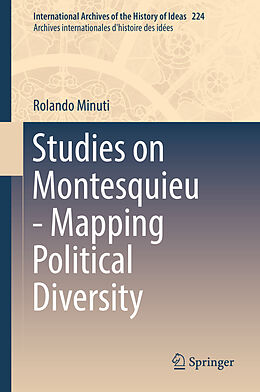 Livre Relié Studies on Montesquieu - Mapping Political Diversity de Rolando Minuti