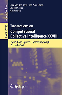 Couverture cartonnée Transactions on Computational Collective Intelligence XXVIII de 