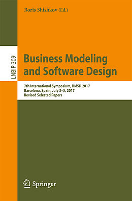Couverture cartonnée Business Modeling and Software Design de 