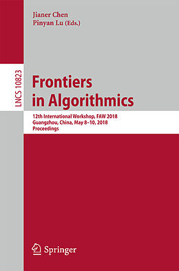 Kartonierter Einband Frontiers in Algorithmics von 