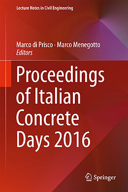 Fester Einband Proceedings of Italian Concrete Days 2016 von 